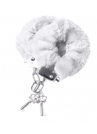 Наручники с белой меховой опушкой - ToyFa - купить с доставкой в Люберцах