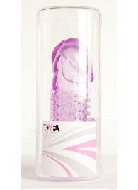 Фиолетовая насадка с коготком и шипами - 13 см. - Toyfa Basic - в Люберцах купить с доставкой