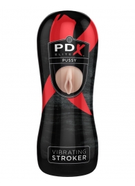 Мастурбатор-вагина Vibrating Pussy Stroker с вибрацией - Pipedream - в Люберцах купить с доставкой