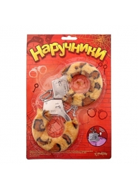 Металлические наручники с леопардовой плюшевой отделкой - Сима-Ленд - купить с доставкой в Люберцах