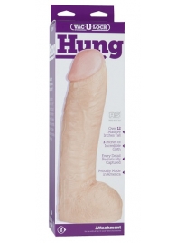 Огромная насадка-реалистик Vac-U-Lock Realistic Hung - 31,7 см. - Doc Johnson - купить с доставкой в Люберцах