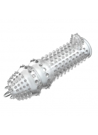 Закрытая прозрачная насадка Crystal sleeve - 14,2 см. - Erowoman-Eroman - в Люберцах купить с доставкой