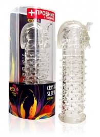 Закрытая прозрачная насадка на пенис Crystal Sleeve Faraon - 13,5 см. - Erowoman-Eroman - в Люберцах купить с доставкой