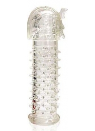 Закрытая прозрачная насадка на пенис Crystal Sleeve Faraon - 13,5 см. - Erowoman-Eroman - в Люберцах купить с доставкой