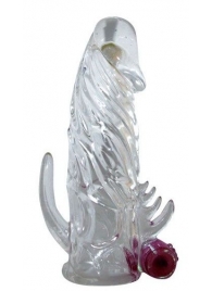 Закрытая прозрачная вибронасадка на пенис Crystal Sleeve Vibe - Erowoman-Eroman - в Люберцах купить с доставкой