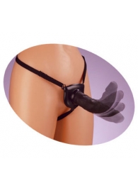 Черный податливый страпон Posable Partner Strap-On - 17,8 см. - Pipedream - купить с доставкой в Люберцах