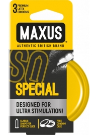 Презервативы с точками и рёбрами в железном кейсе MAXUS Special - 3 шт. - Maxus - купить с доставкой в Люберцах