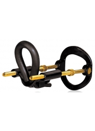 Черный экстендер-растяжитель пениса - Sex Expert - в Люберцах купить с доставкой