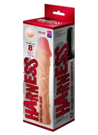 Насадка на пояс Harness RED LINE - 21,5 см. - LOVETOY (А-Полимер) - купить с доставкой в Люберцах