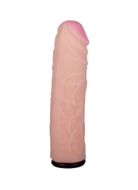 Черный пояс-трусики с насадкой  Гламур Dana  - 15,5 см. - LOVETOY (А-Полимер) - купить с доставкой в Люберцах