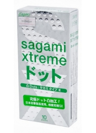 Презервативы Sagami Xtreme Type-E с точками - 10 шт. - Sagami - купить с доставкой в Люберцах