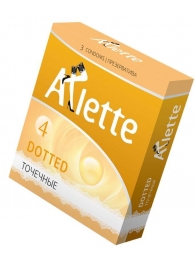 Презервативы Arlette Dotted с точечной текстурой - 3 шт. - Arlette - купить с доставкой в Люберцах
