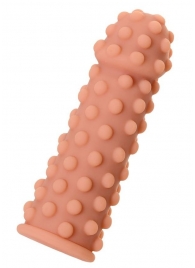 Телесная реалистичная насадка KOKOS Extreme Sleeve 02 с дополнительной стимуляцией - 12,7 см. - KOKOS - в Люберцах купить с доставкой