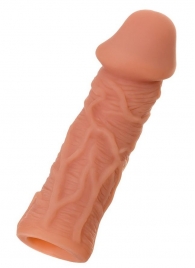 Телесная реалистичная насадка KOKOS Extreme Sleeve 05 с дополнительной стимуляцией - 12,7 см. - KOKOS - в Люберцах купить с доставкой