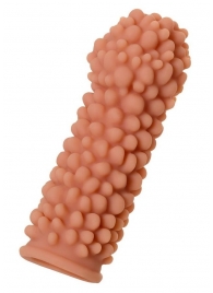 Телесная реалистичная насадка KOKOS Extreme Sleeve 08 с дополнительной стимуляцией - 12,7 см. - KOKOS - в Люберцах купить с доставкой