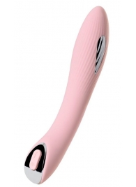 Розовый силиконовый вибратор с электростимуляцией TESLA G-POINT - 21 см. - ToyFa - купить с доставкой в Люберцах