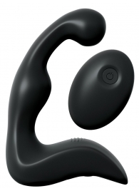 Черный вибромассажер простаты с пультом ДУ Control P-Spot Pro - Pipedream - в Люберцах купить с доставкой