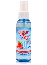 Очищающий спрей для игрушек CLEAR TOY Strawberry - 100 мл. - Биоритм - купить с доставкой в Люберцах