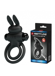 Черное эрекционное кольцо с вибростимуляцией клитора Vibrant Penis Ring III - Baile - в Люберцах купить с доставкой