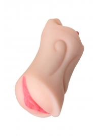 Телесный двусторонний мастурбатор Fruity Tongue - ротик и вагина - ToyFa - в Люберцах купить с доставкой