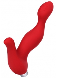 Красный силиконовый вибростимулятор простаты Proman - 12,5 см. - ToyFa - в Люберцах купить с доставкой