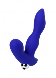 Синий силиконовый вибростимулятор простаты Stroman - 14,5 см. - ToyFa - в Люберцах купить с доставкой