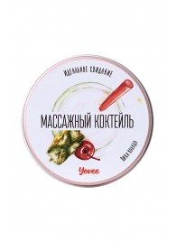 Массажная свеча «Массажный коктейль» с ароматом пина колады - 30 мл. - ToyFa - купить с доставкой в Люберцах