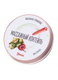 Массажная свеча «Массажный коктейль» с ароматом пина колады - 30 мл. - ToyFa - купить с доставкой в Люберцах