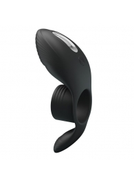 Черное кольцо на пенис с вибрацией Vibration Penis Sleeve - Baile - в Люберцах купить с доставкой