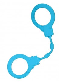 Голубые силиконовые наручники A-Toys без ключа - A-toys - купить с доставкой в Люберцах