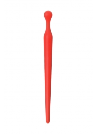 Красный силиконовый уретральный плаг - 10 см. - ToyFa - купить с доставкой в Люберцах