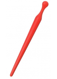 Красный силиконовый уретральный плаг - 10 см. - ToyFa - купить с доставкой в Люберцах