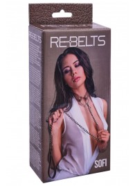 Коричневый поводок и чокер с кольцом Sofi - Rebelts - купить с доставкой в Люберцах