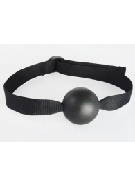 Черный кляп-шар на ремешках с пряжками - Sitabella - купить с доставкой в Люберцах