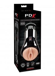 Телесный вибромастурбатор-вагина Cock Compressor Vibrating Stroker - Pipedream - в Люберцах купить с доставкой