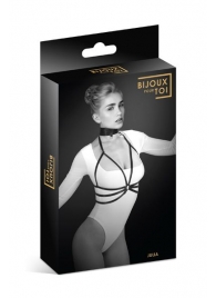 Черная упряжь на грудь Julia - Bijoux Pour Toi - купить с доставкой в Люберцах