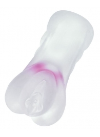 Прозрачный реалистичный мастурбатор Juicy Pussy Crystal Rose - ToyFa - в Люберцах купить с доставкой