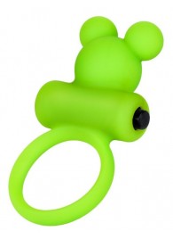 Зеленое виброкольцо на пенис A-Toys - A-toys - в Люберцах купить с доставкой