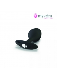 Черная пробка Mystim Rocking Vibe S с возможностью подключения к электростимулятору - 9,7 см. - MyStim - купить с доставкой в Люберцах