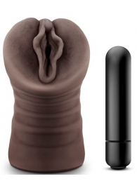 Коричневый мастурбатор-вагина Alexis - Blush Novelties - в Люберцах купить с доставкой