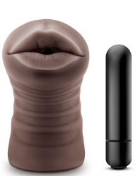 Коричневый мастурбатор-ротик Heather - Blush Novelties - в Люберцах купить с доставкой
