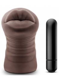 Коричневый мастурбатор-ротик Renee - Blush Novelties - в Люберцах купить с доставкой