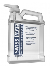 Канистра лубриканта Swiss Navy Water Based Lube на водной основе - 3,8 л. - Swiss navy - купить с доставкой в Люберцах