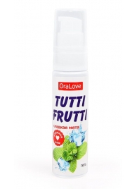 Гель-смазка Tutti-frutti со вкусом сладкой мяты - 30 гр. - Биоритм - купить с доставкой в Люберцах