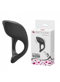 Черное перезаряжаемое эрекционное кольцо Gemma - Baile - в Люберцах купить с доставкой