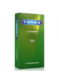 Текстурированные презервативы Torex  С точками  - 12 шт. - Torex - купить с доставкой в Люберцах