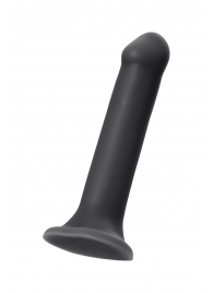 Черный фаллос на присоске Silicone Bendable Dildo XL - 20 см. - Strap-on-me - купить с доставкой в Люберцах
