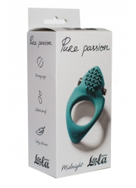 Зеленое эрекционное виброкольцо Pure Passion Midnight - Lola Games - в Люберцах купить с доставкой