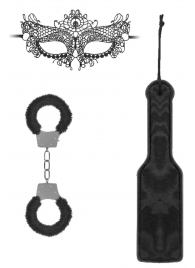 Черный игровой набор Introductory Bondage Kit №4 - Shots Media BV - купить с доставкой в Люберцах