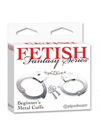 Металлические наручники Beginner s Metal Cuffs - Pipedream - купить с доставкой в Люберцах